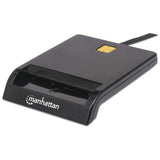 Manhattan 102049 smartcard læser Indendørs USB USB 2.0 Sort