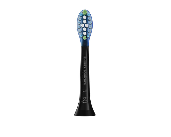 Philips C3 Premium Plaque Defence HX9044/33 4x Soniske tandbørstehoveder - Sort