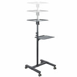 StarTech.com ADJPROJCART multimedie vogn & stand Sort Projektør Multimedia stand