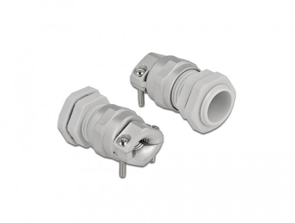 DeLOCK 60354 kabelforskruning Grå Metal, Plast 1 stk