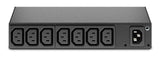 APC AP6015A strømforsyningsenhed (PDU) 8 AC stikkontakt(er) 0U/1U Sort