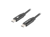 Lanberg CA-CMCM-40CU-0010-BK USB-kabel USB 2.0 1 m USB C 0,48 Gbit/sek. Sort