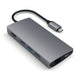 Satechi Multi-Port Adapter V2 Dock st. USB 3.2 Gen 1 (3.1 Gen 1) Type-C Grå