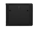 Lanberg WF01-6609-10B stativ 9U Vægmonteret stativ Sort