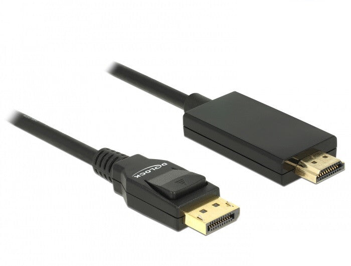 DeLOCK 85317 videokabel adapter 2 m DisplayPort HDMI Sort