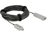 DeLOCK 20m USB3.0-A + USB Micro-B/USB3.0-A USB-kabel USB 3.2 Gen 1 (3.1 Gen 1) USB A USB A/Micro-USB B 5 Gbit/sek. Sort, Sølv