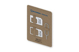 Teltonika PR5MEC19 SIM / hukommelseskort adapter SIM kortadapter