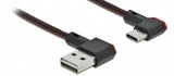 DeLOCK 85280 USB-kabel USB 2.0 0,5 m USB A USB C Sort