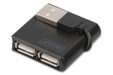 Digitus DA-70217 interface hub 480 Mbit/s Sort