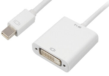 Sharkoon 0.15m, Mini DisplayPort/DVI 0,15 m Hvid