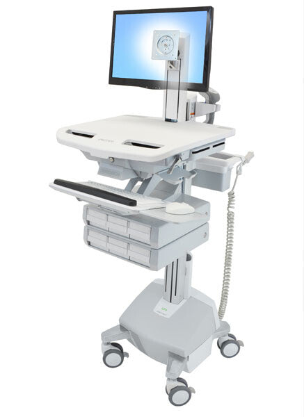 Ergotron StyleView Aluminium, Grå, Hvid Fladt panel Multimedie kurv
