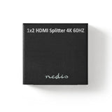 Nedis VSPL3472AT video-splitter HDMI 2x HDMI