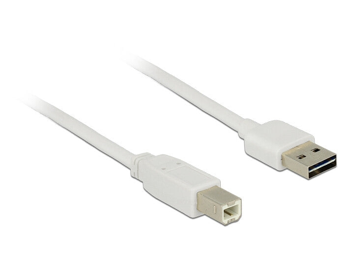 DeLOCK 85154 USB-kabel USB 2.0 3 m USB A USB B Hvid