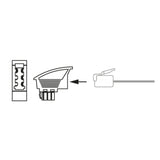 Schwaiger TST4215533 kabel kønsskifter TAE-F RJ-45 Sort