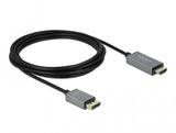 DeLOCK 85930 videokabel adapter 3 m DisplayPort HDMI Sort, Grå