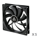 ARCTIC F12 Computerkabinet Ventilator 12 cm Sort 5 stk