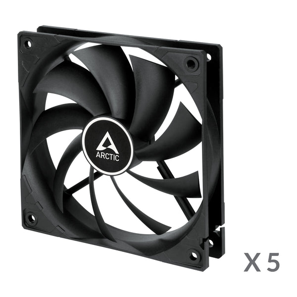 ARCTIC F12 Computerkabinet Ventilator 12 cm Sort 5 stk
