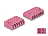 DeLOCK 87928 fiber adapter LC/LC 1 stk Violet