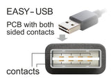 DeLOCK 1m USB 2.0 A - B m/m USB-kabel USB A USB B Sort