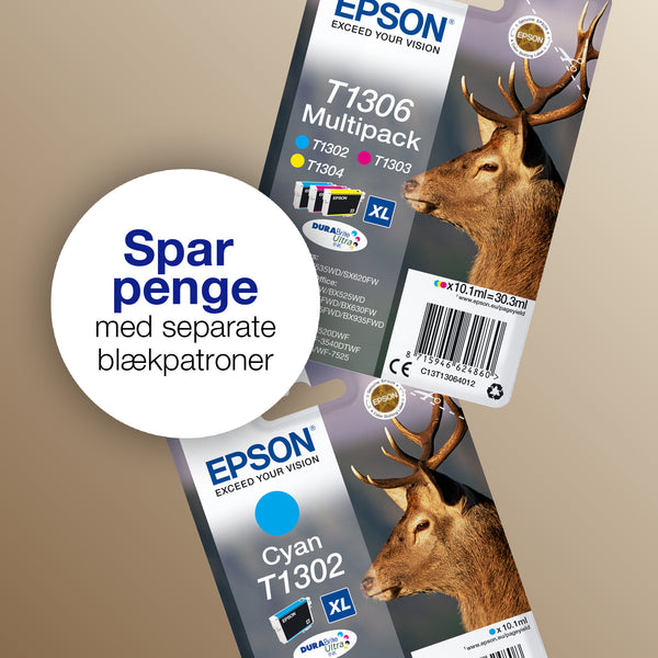 Epson Stag T1304 kronhjort DURABrite Ultra enkeltpakke gult blæk