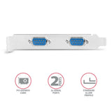 Axagon PCEA-S2N interface-kort/adapter Intern RS-232