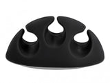 DeLOCK 18346 kabelorganisator Bord/Væg Kabelholder Sort, Hvid 6 stk