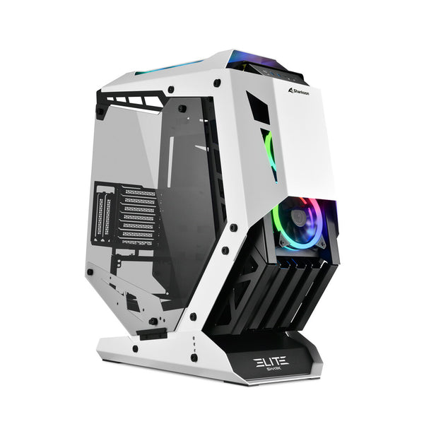 Sharkoon ELITE SHARK CA700 Tower Sort, Hvid