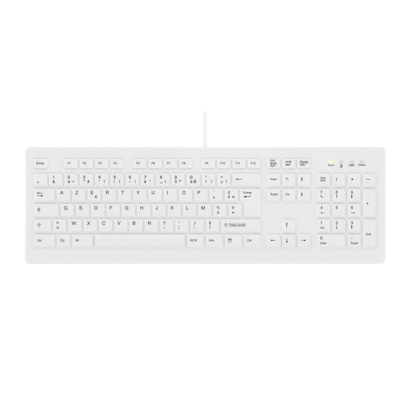 Contour Design Active Key AK-C8100F-U1-W/FR tastatur Medicinsk USB AZERTY Fransk Hvid