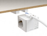 DeLOCK 11497 stikkontakt CEE 7/3 + USB Hvid