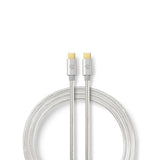 Nedis CCTB64700AL10 USB-kabel USB 3.2 Gen 1 (3.1 Gen 1) 1 m USB C 5 Gbit/sek. Aluminium