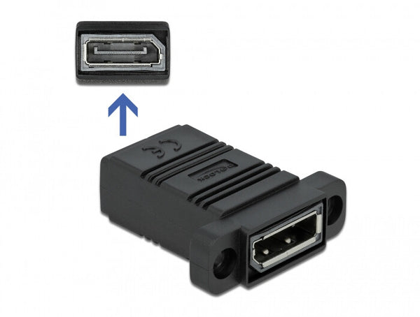 DeLOCK 81309 kabel kønsskifter DisplayPort Sort