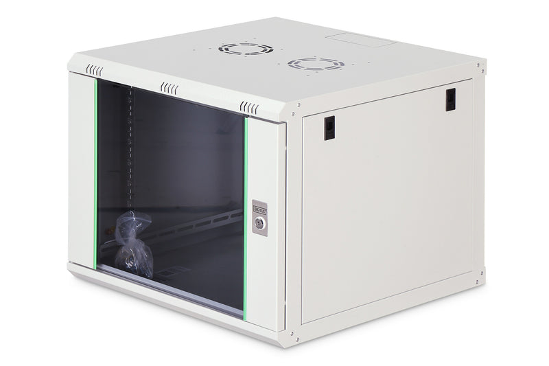 Digitus DN-19 09U-6/6-EC stativ 9U Vægmonteret stativ Grå