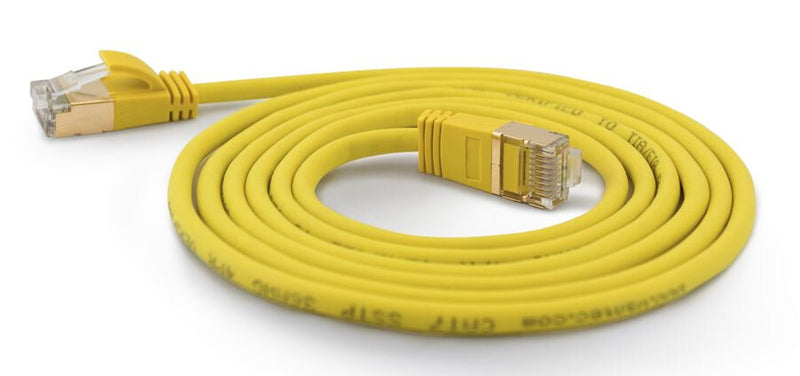 Wantec 7173 netværkskabel Gul 1 m Cat7 S/FTP (S-STP)