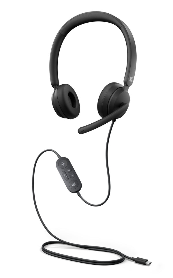 Microsoft Modern USB-C Headset Ledningsført Kontor/Callcenter USB Type-C Sort