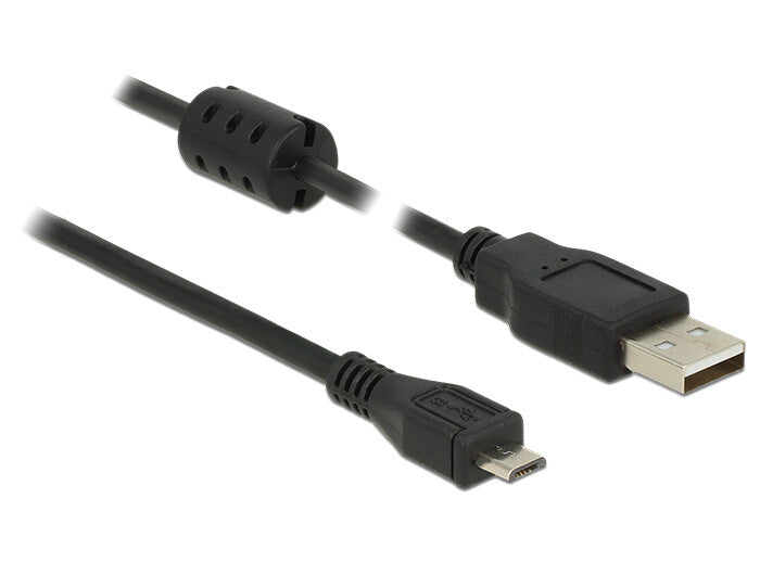 DeLOCK 84900 USB-kabel USB 2.0 0,5 m USB A Micro-USB B 0,48 Gbit/sek. Sort
