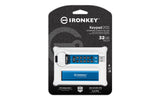 Kingston Technology IronKey 32GB Keypad 200, FIPS 140-3 niveau 3 AES-256 hardwarekrypteret
