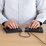 R-Go Tools Ergonomisch toetsenbord R-Go Split Break v2 met pauzesoftware, gesplitst toetsenbord, QWERTZ (DE), bedraad, zwart