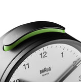Braun BC12BW Quartz alarmur Sort, Hvid