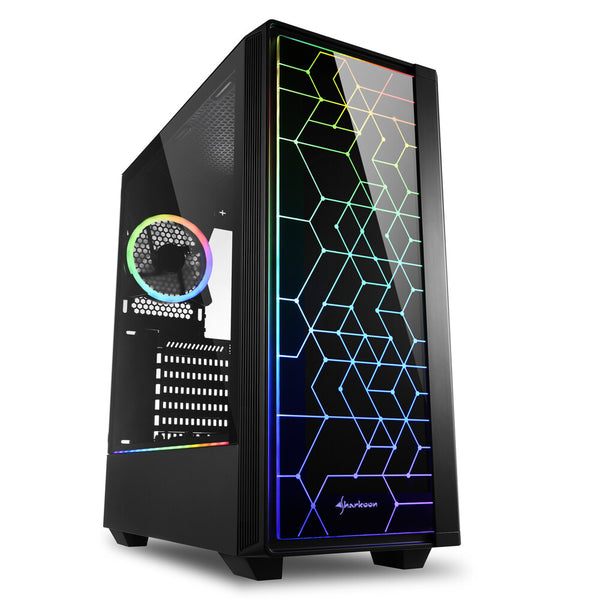 Sharkoon RGB LIT 100 Midi Tower Sort