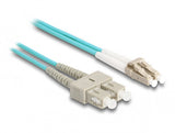 DeLOCK 87910 InfiniBand og fiberoptisk kabel 1 m LC SC Turkisfarve