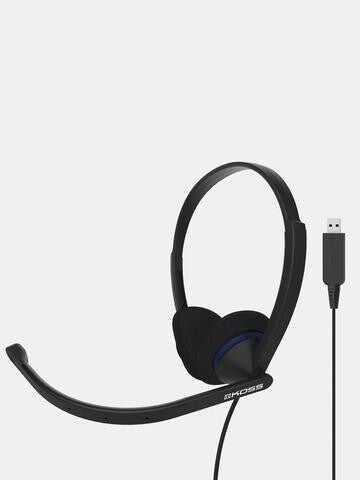 Koss CS200 USB Headset Ledningsført Opkald/musik USB Type-A Sort