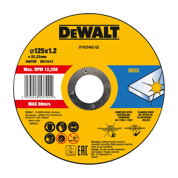 DeWALT DT42340Z-QZ tilbehør vinkelsliber Skæreskive