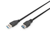 Digitus AK-300203-030-S USB-kabel USB 3.2 Gen 1 (3.1 Gen 1) 3 m USB A Sort