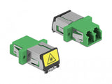 DeLOCK 86897 fiber adapter LC/LC 1 stk Grøn
