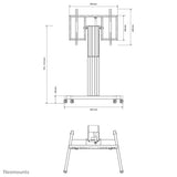 Neomounts PLASMA-M2500TBLACK multimedie vogn & stand Sort