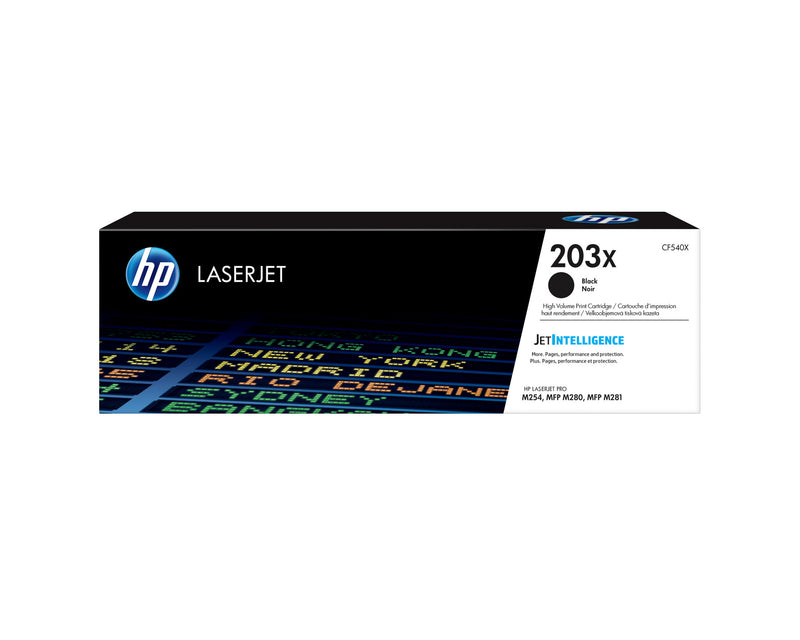 HP Original 203X LaserJet-tonerpatron med høj kapacitet, sort