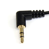 StarTech.com 0.3m Angle M/M lydkabel 0,3 m 3.5mm Sort